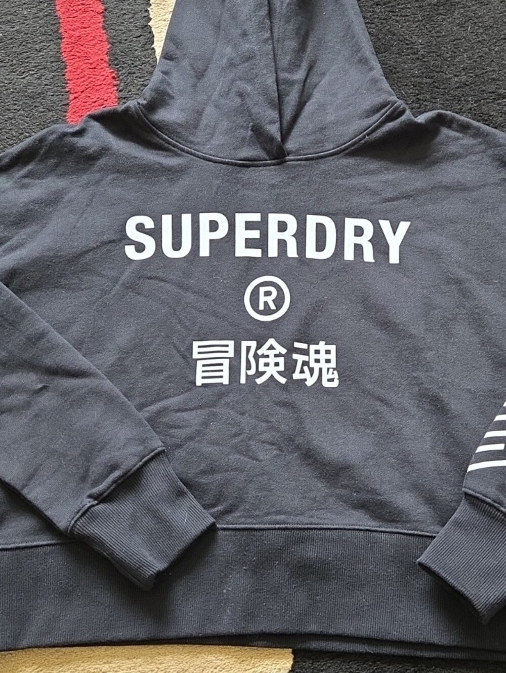 Superdry Cropped Hoodie Womens 12 NWT